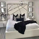Glamorous Reflection: Chanel Mirror Bed
