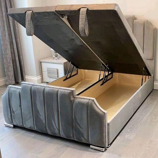 Hassle-Free Storage: Amelia Divan Storage Lift-Up Bed.