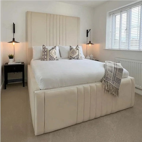 ARORA HIGH HEADBOARD PANEL BED